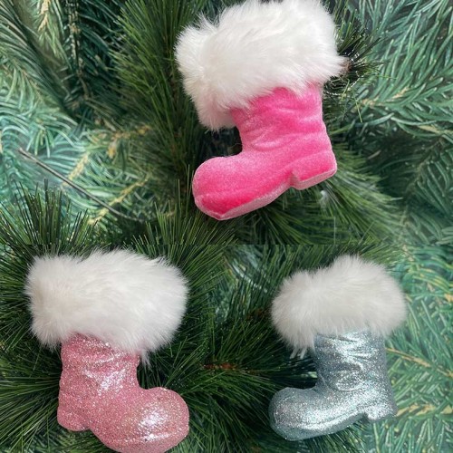 Ankle boot Xmas decoration